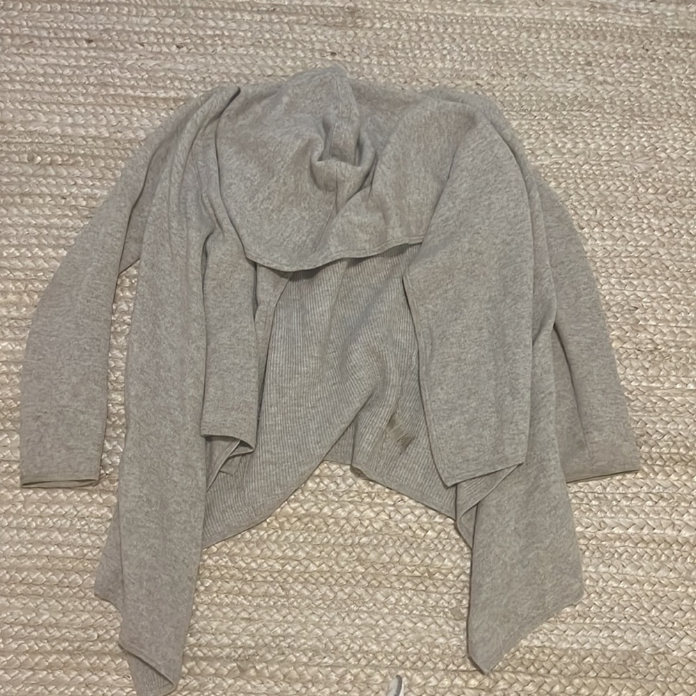 Margaret O'Leary Saint Claire Light grey Cashmere Cardigan Coat Size:M